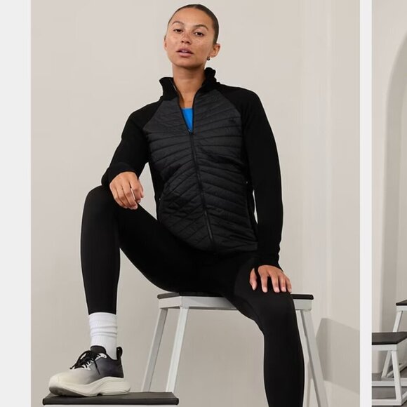 Athleta Flurry Force Insulated Primaloft Jacket Black Small - Picture 1 of 6
